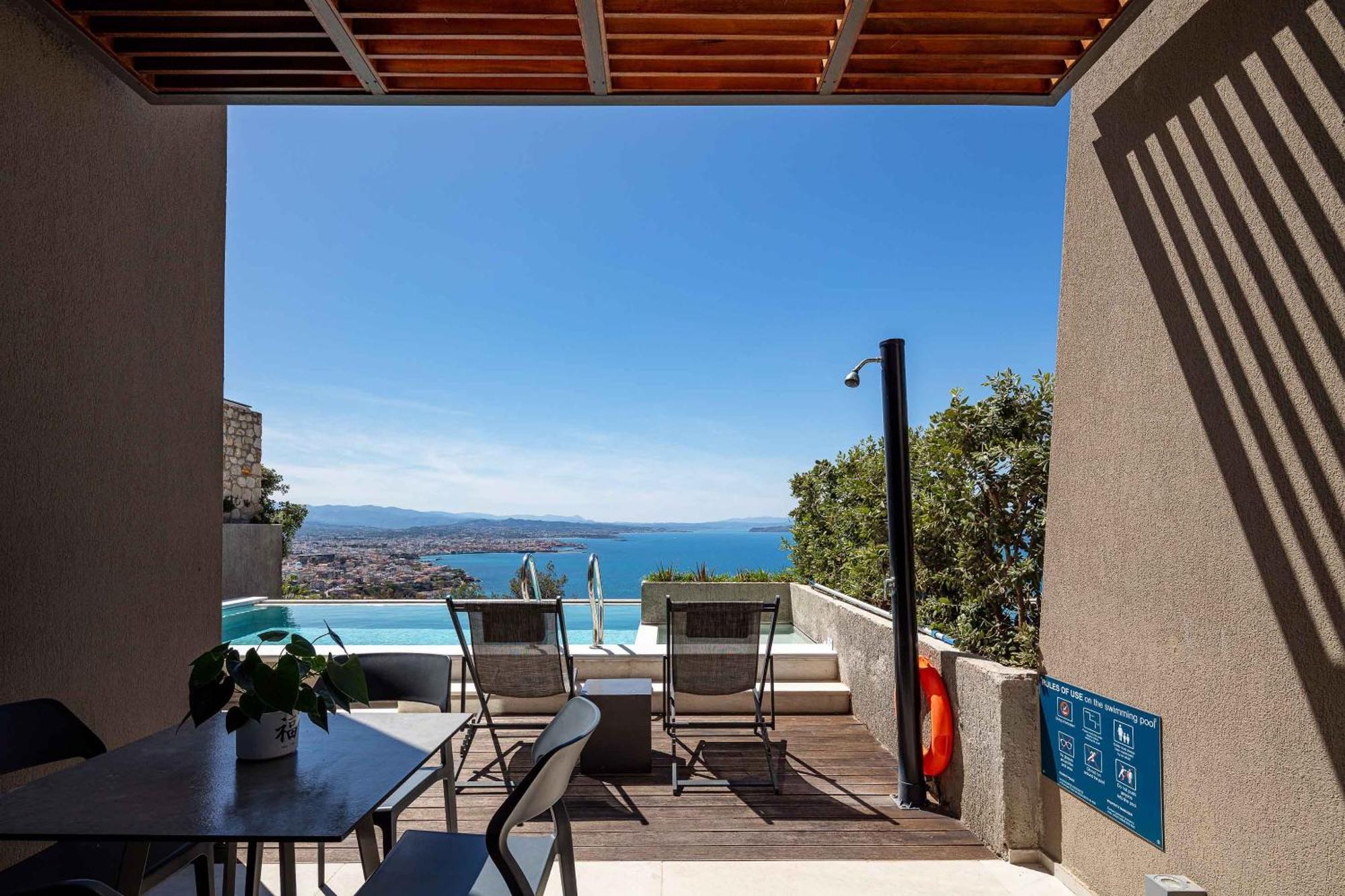 Omnia Luxury Villas - "Heated" Pools & Breathtaking Seaviews! Chania  Ngoại thất bức ảnh