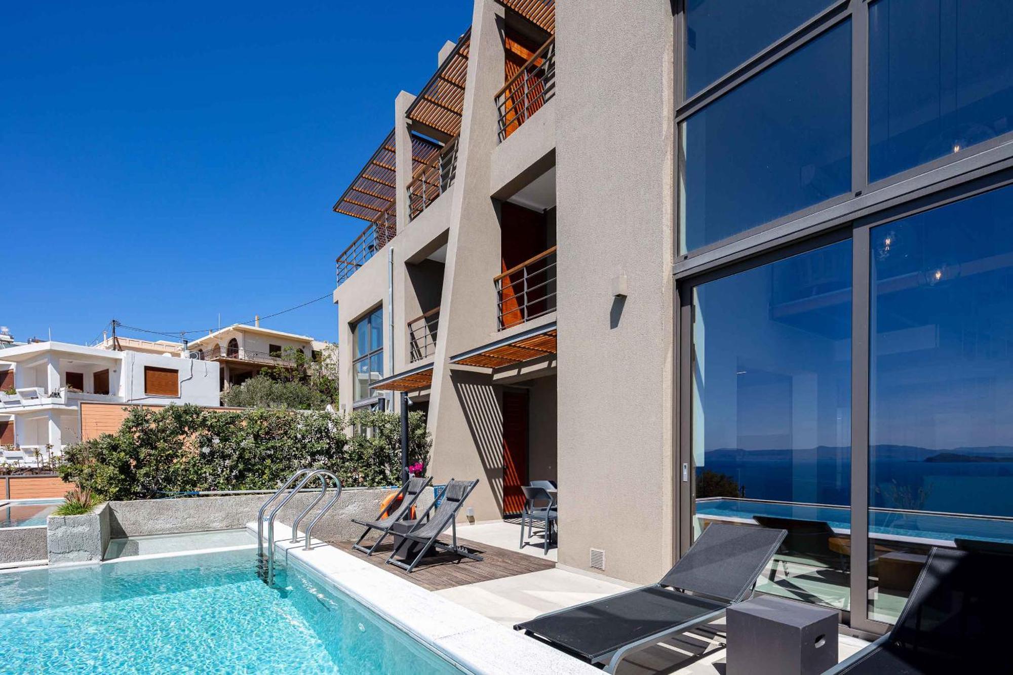 Omnia Luxury Villas - "Heated" Pools & Breathtaking Seaviews! Chania  Ngoại thất bức ảnh