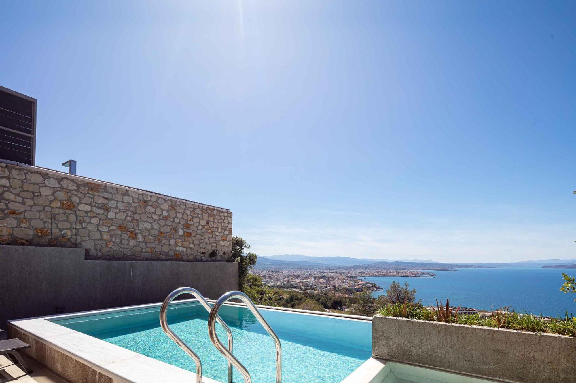 Omnia Luxury Villas - "Heated" Pools & Breathtaking Seaviews! Chania  Ngoại thất bức ảnh