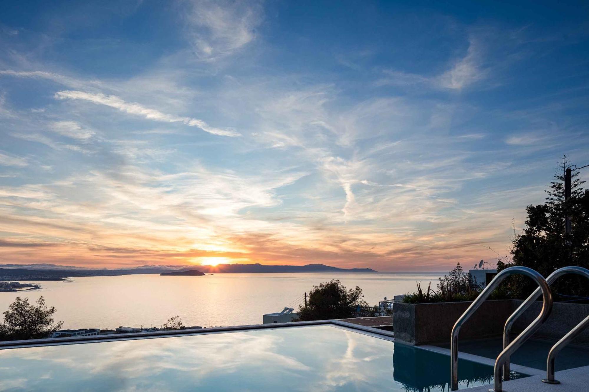 Omnia Luxury Villas - "Heated" Pools & Breathtaking Seaviews! Chania  Phòng bức ảnh