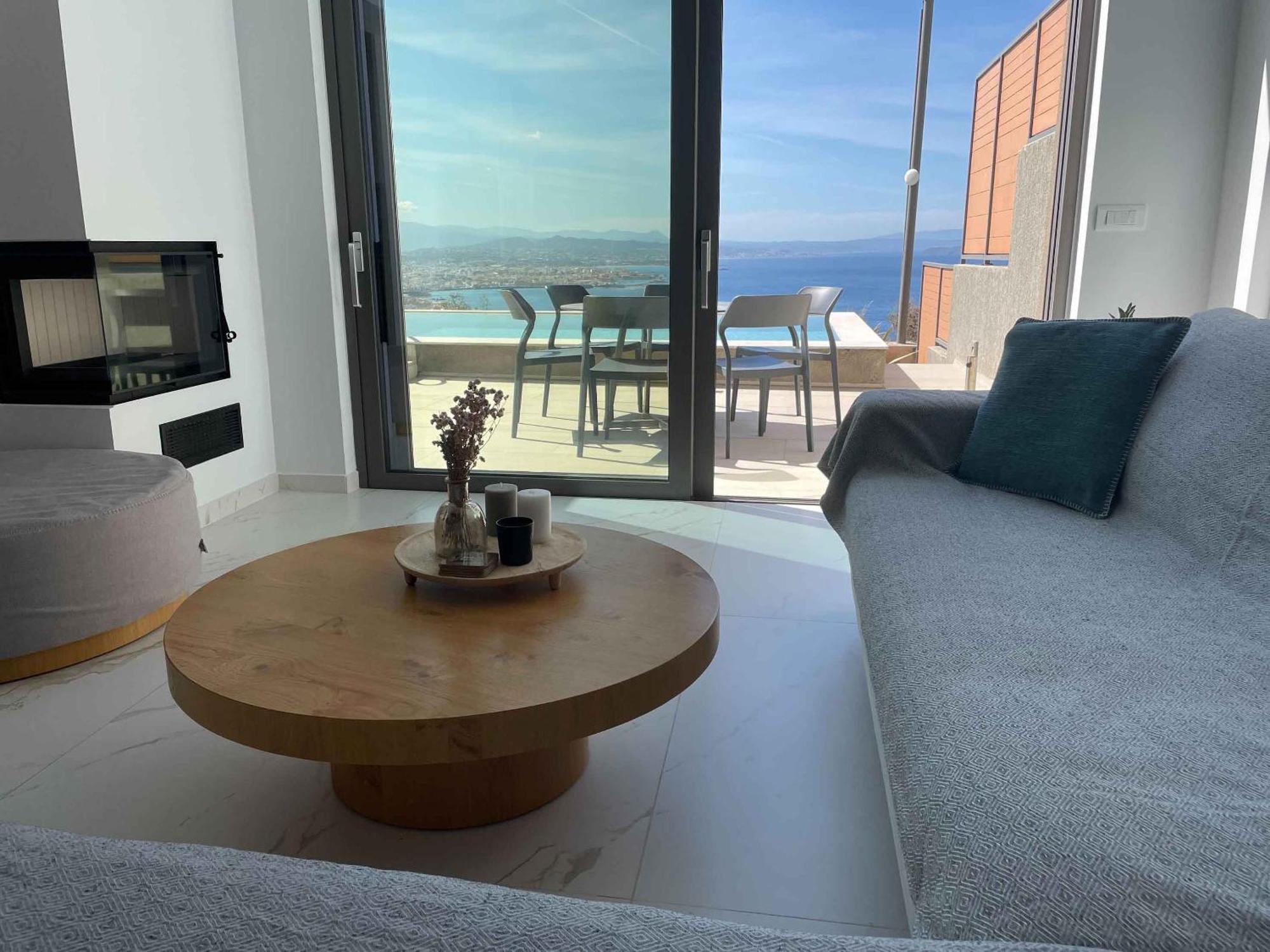 Omnia Luxury Villas - "Heated" Pools & Breathtaking Seaviews! Chania  Phòng bức ảnh