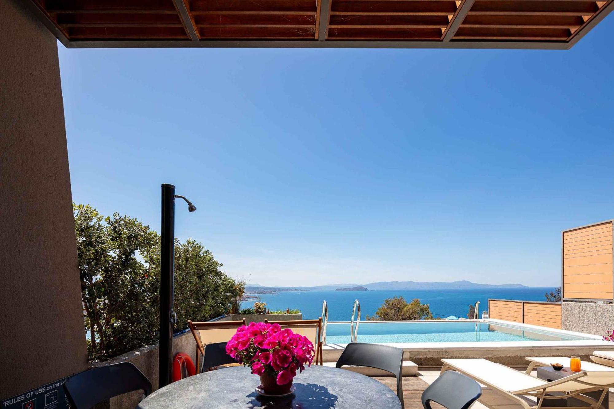Omnia Luxury Villas - "Heated" Pools & Breathtaking Seaviews! Chania  Phòng bức ảnh